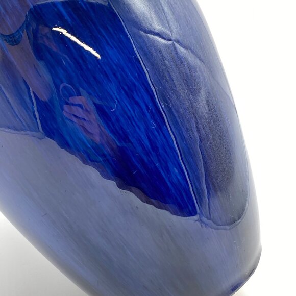 Vintage Denby Danesby Bourne Vase Electric Blue Stoneware 1930's - Picture 8 of 9